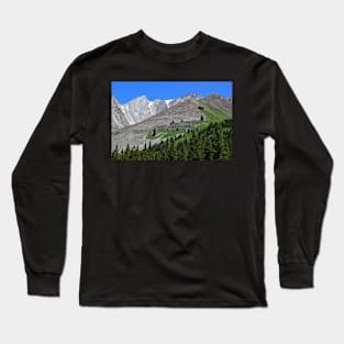 Summer Mountain Scene. Long Sleeve T-Shirt